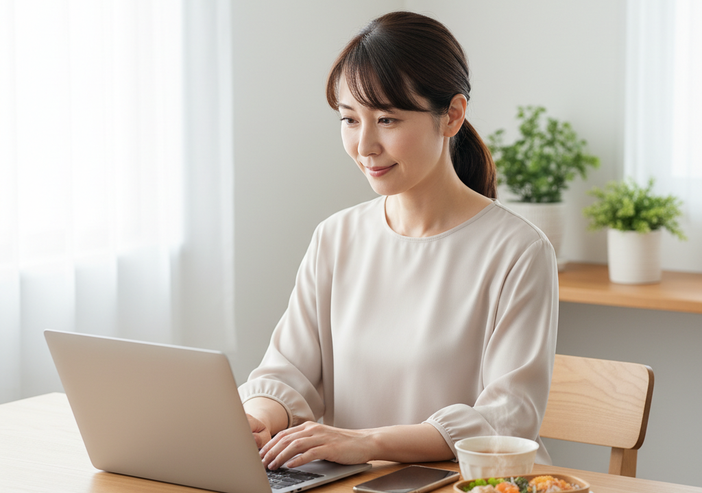 42歳主婦のわたしが在宅メール仕事で月5万円！家計を助ける体験談、お話ししますね🍱