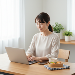 42歳主婦のわたしが在宅メール仕事で月5万円！家計を助ける体験談、お話ししますね🍱