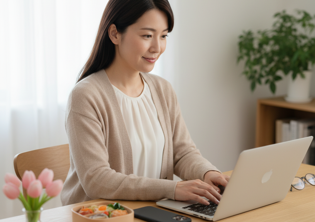 【42歳主婦のリアル】在宅メール仕事で収入アップしたわたしのコツ🍱🌷