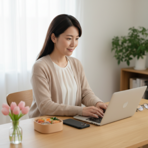 【42歳主婦のリアル】在宅メール仕事で収入アップしたわたしのコツ🍱🌷