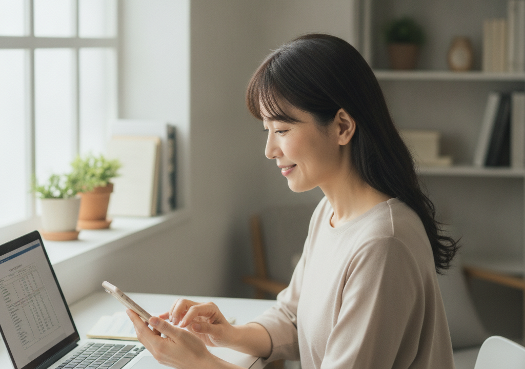 わたし、42歳主婦がスマホで在宅副業！家事の合間に始めたメールオペレーター生活🌷