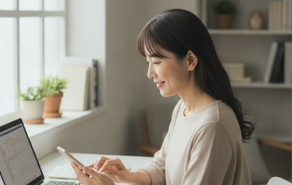 わたし、42歳主婦がスマホで在宅副業！家事の合間に始めたメールオペレーター生活🌷