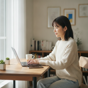 【元アパレル女子・麻衣が教える🌸 在宅チャトレで月収40万！時給1500円超えのコツ、こっそり教えちゃいます💕】
