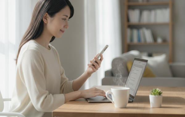 💕28歳、元アパレル店員だった私が月40万稼ぐ秘密！スマホでできる在宅メール仕事のリアルな一日🌸