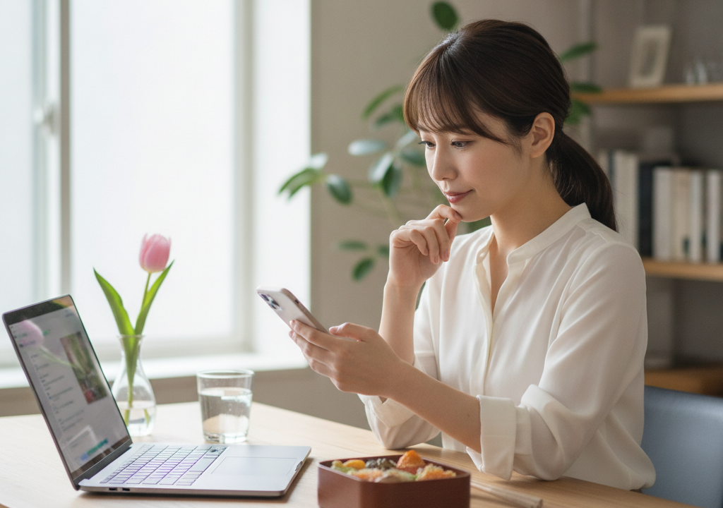 在宅ワークってどう？私にはどっちがいいかな？チャットレディとメルオペ、私の体験談も交えながらお話しするね！🍱🌷